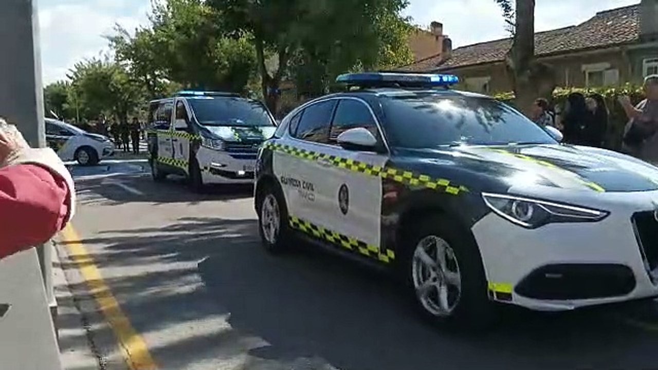 Desfile de la Guardia Civil en Toledocon motivo de la celebración de la Virgen del Pilar, patrona de la Benmérita