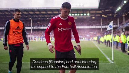 Ronaldo 'will not accept' improper conduct charge - Ten Hag