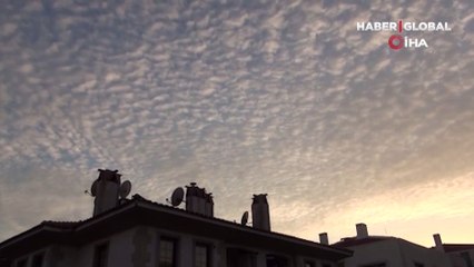 İlginç görüntülere neden oldu! Sabah saatlerinde kaydedildi