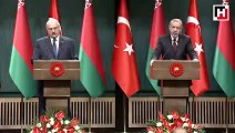 Cumhurbaşkanı Recep Tayyip Erdoğan, Lukashenko ile ortak basın toplantısı düzenledi