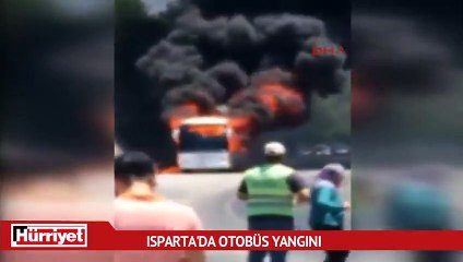 Yolcu otobüsü alev alev yandı! Akıllara yine o iddia geldi