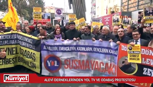 Alevi derneklerinden Yol TV ve Odabaş protestosu