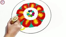 Diwali Special Rangoli | Easy Rangoli for Diwali | Beautiful Diwali Rangoli