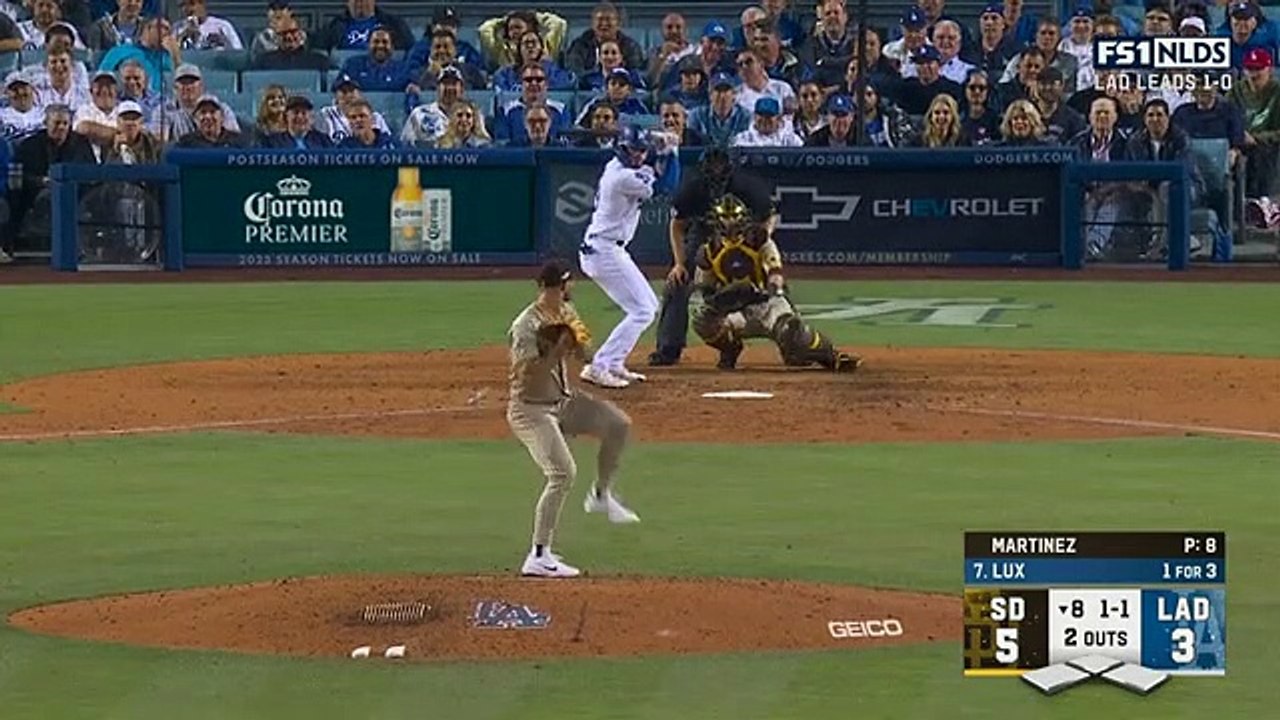 Goose_invades_field_during_NLDS_game_between_Dodgers_vs_Padres!!!(360p)