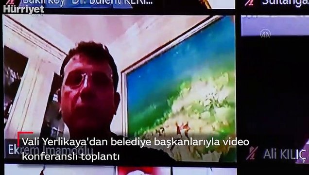 Vali Yerlikaya'dan belediye başkanlarıyla video konferanslı toplantı