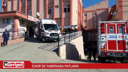 İzmir’de fabrikada patlama: 1’i ağır 4 yaralı