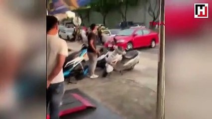 Alkollü kadın sürücü trafiği birbirine kattı