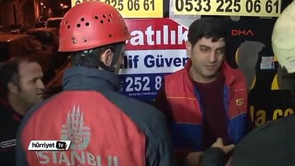 Otomatik kepenk kapandı, markette mahsur kaldılar