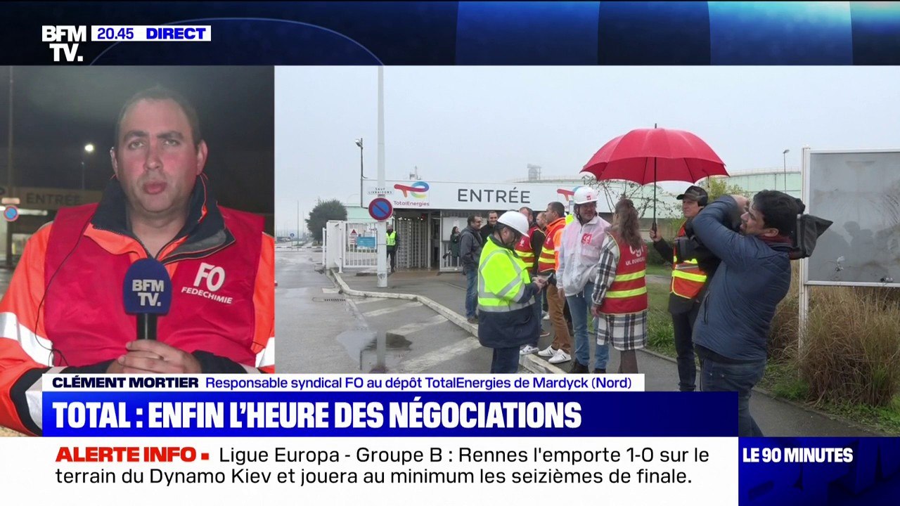 TotalEnergies: "Entre 80% et 100% de grévistes sur l'ensemble des sites", affirme Clément Mortier (FO)