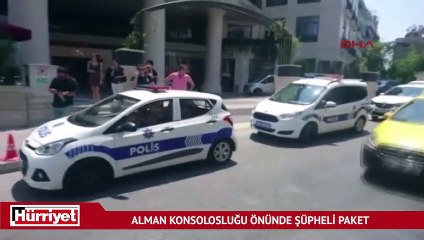 Taksim'deki Almanya Konsolosluğu önünde alarm!