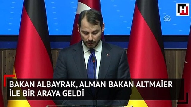 Bakan Albayrak, Alman Bakan Altmaier ile bir araya geldi