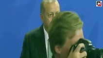 Erdoğan-Merkel ortak basın toplantısından böyle dışarıya çıkarıldı