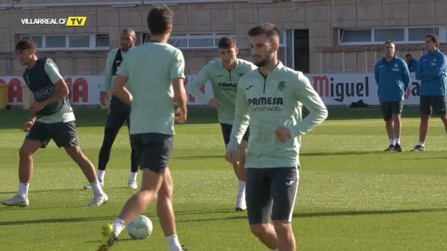 El Villarreal ultima detalles de cara al partido de Conference ante el Austria