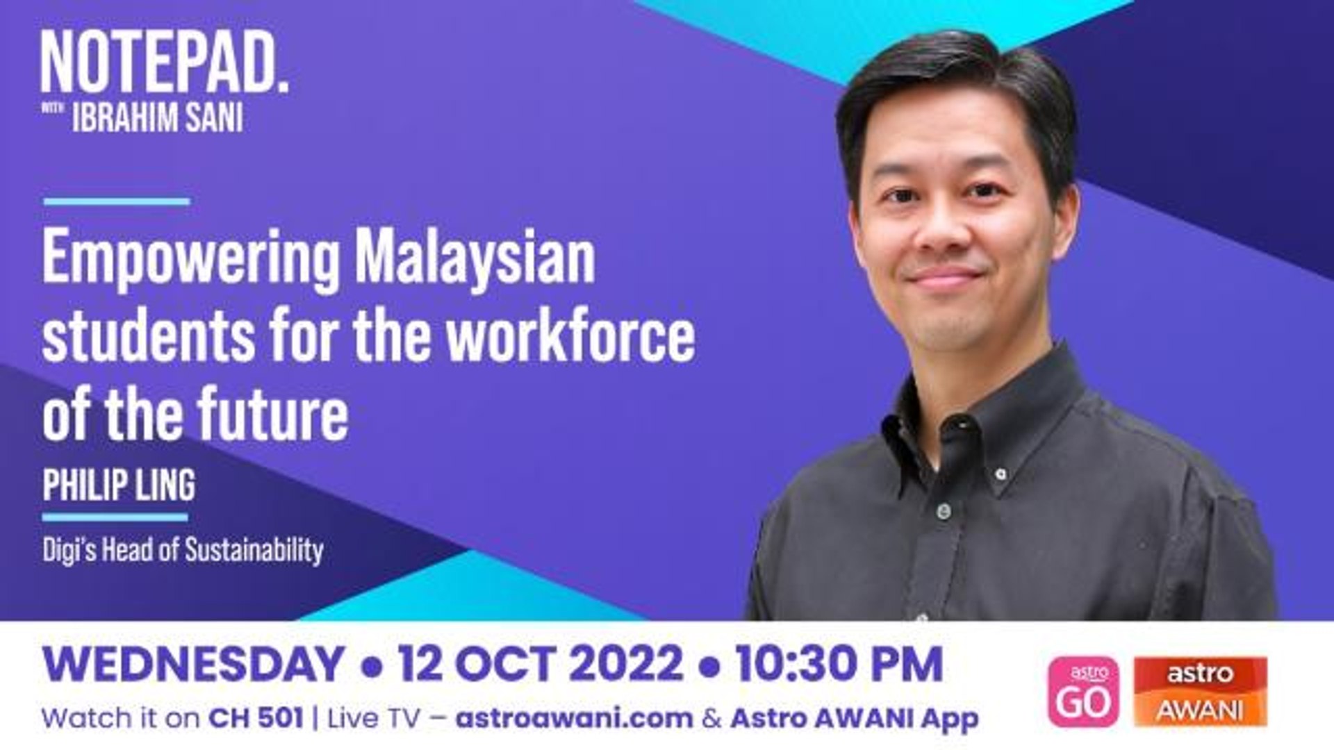⁣Notepad with Ibrahim Sani: Empowering Malaysian students for the workforce of the future