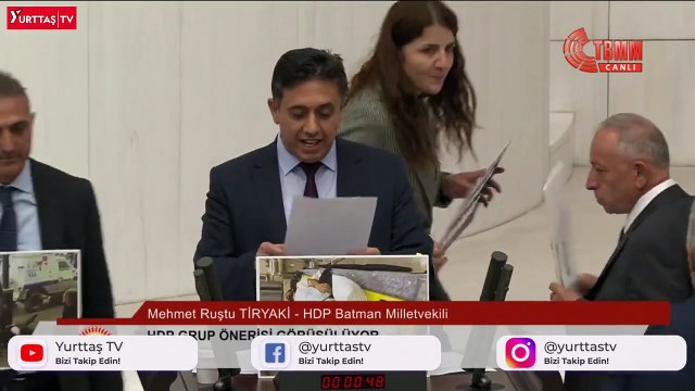 HDP'li vekillerden Meclis'te protesto