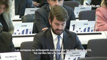 García-Gallardo lleva la política de Vox al Comité Europeo de las Regiones y lo abronca por su “catastrofismo climático”
