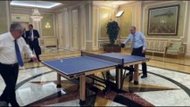 Cumhurbaşkanı Erdoğan, Kazakistan Cumhurbaşkanı Tokayev ile masa tenisi oynadı