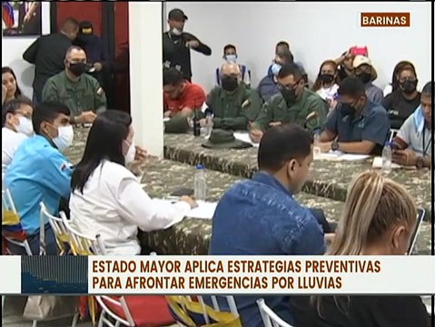Estado Mayor para la Atención de Lluvias aplica estrategias preventivas en Barinas