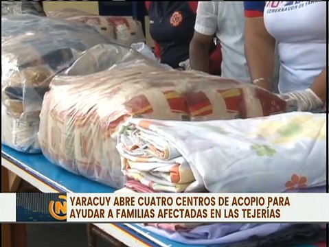 Gobierno de Yaracuy activa cuatro centros de acopio en solidaridad con las familias de Las Tejerías