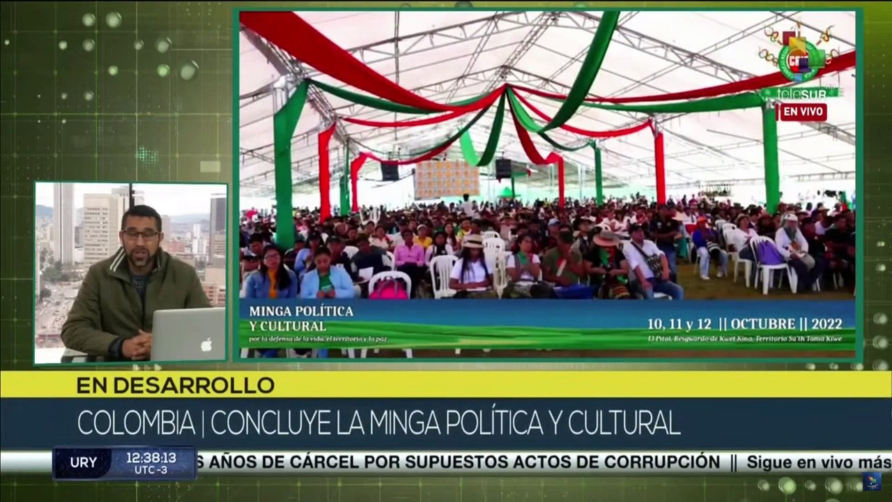 En Colombia concluye la minga cultural y política