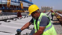 Halkalı-Kapıkule Demir Yolu Projesi kapsamında altyapı çalışmaları Bulgaristan sınırına yaklaştı