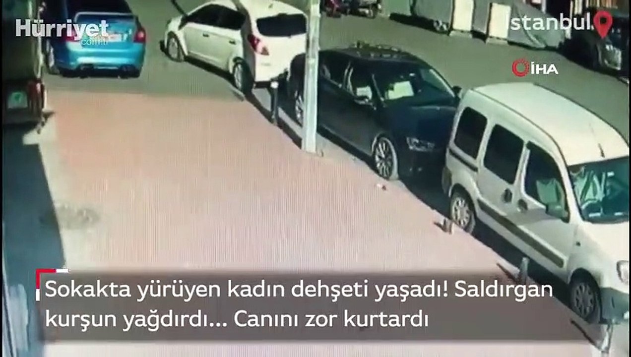 Sokakta yürüyen kadın dehşeti yaşadı! Saldırgan kurşun yağdırdı... Canını zor kurtardı