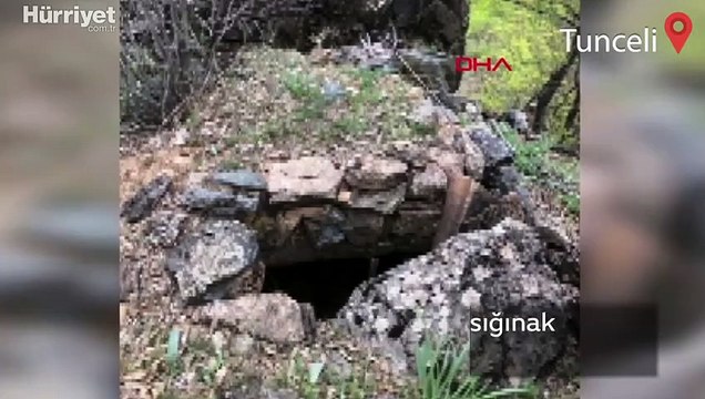 Tunceli'de teröristlerin kullandığı 9 sığınak imha edildi