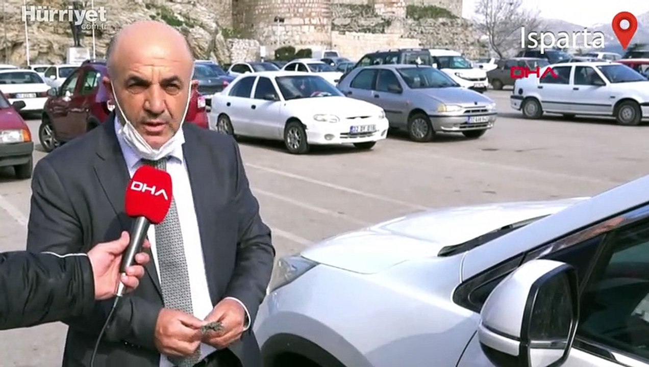 Aracın altına saklanan kediyi yakalamak isteyen köpekler çamurluk plastiğini parçaladı