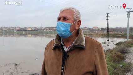 Ergene Nehri'ndeki taşkın riski "kırmızı alarm" seviyesine yükseldi