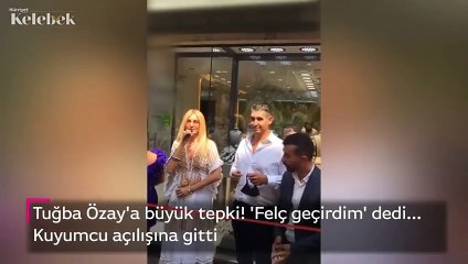 Tuğba Özay'a büyük tepki! 'Felç geçirdim' dedi... Kuyumcu açılışına gitti