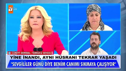 Safiye Çallı Türkücü Cüneyt Demiral tarafından dolandırıldığı iddiasıyla bir kez daha Müge Anlı'ya katıldı