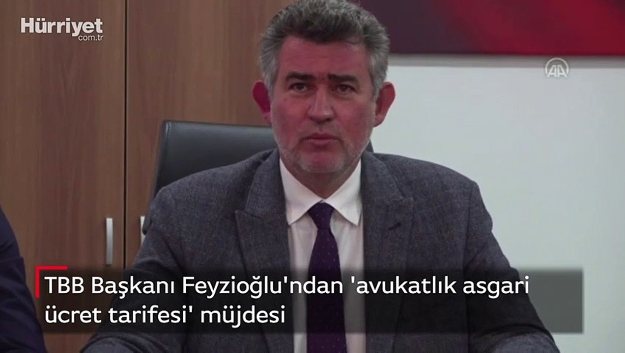 TBB Başkanı Feyzioğlu'ndan 'avukatlık asgari ücret tarifesi' müjdesi