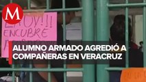 Estudiantes de 15 escuelas suspenden actividades en Veracruz