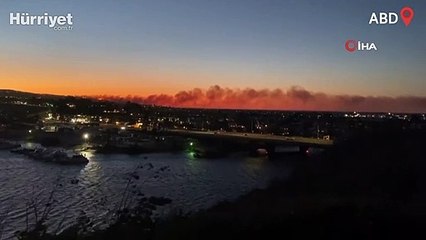 Californiya'daki 2 bölgede yangın alarmı