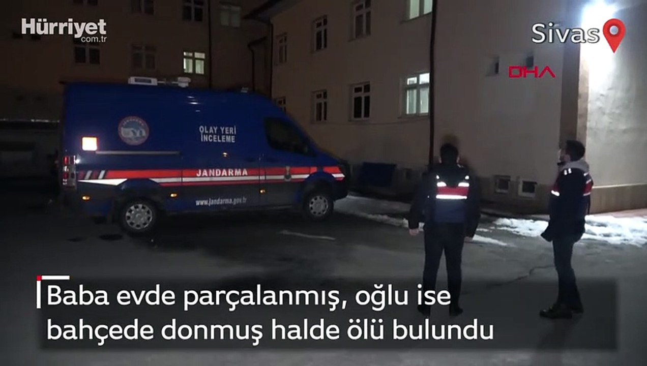 Baba evde parçalanmış, oğlu ise bahçede donmuş halde ölü bulundu