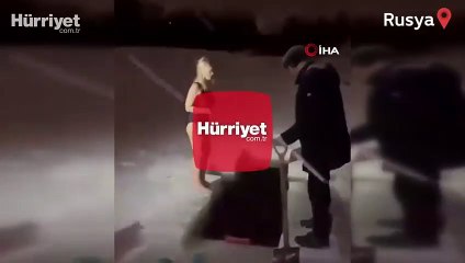Yer Rusya... Buz tutan nehre giren kadın kayboldu!