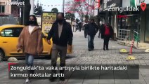 Zonguldak'ta vaka artışıyla birlikte haritadaki kırmızı noktalar arttı