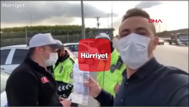 Otomobiliyle seyir halindeyken polis helikopterini görüntüleyip ceza yedi 'Ben denedim siz denemeyin' dedi