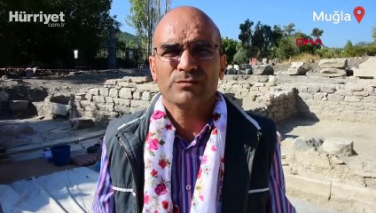 Stratonikeia'da 1600 yıllık mozaikler gün yüzüne çıkarılıyor