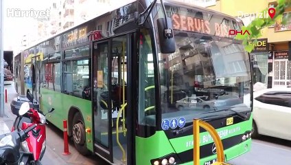 Yük asansörünün sepeti, belediye otobüsüne çarptı: 1 yaralı