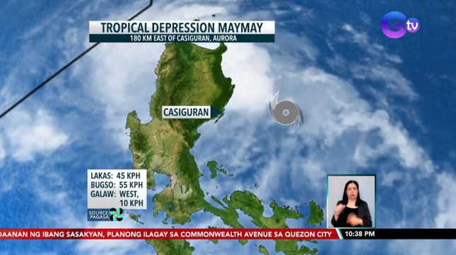 Bagyong Maymay, posibleng humina bilang LPA habang kumikilos pa-Isabela o Aurora | SONA