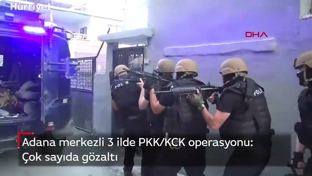 Adana merkezli 3 ilde PKK/KCK operasyonu: Çok sayıda gözaltı