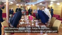 Milli Savunma Bakanı Akar, İtalya ve İngiltere Savunma Bakanları ile üçlü toplantıda bir araya geldi