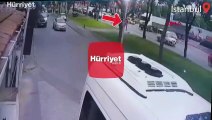 Vatan Caddesi'nde tonlarca ağırlıktaki beton blok kaldırıma düştü