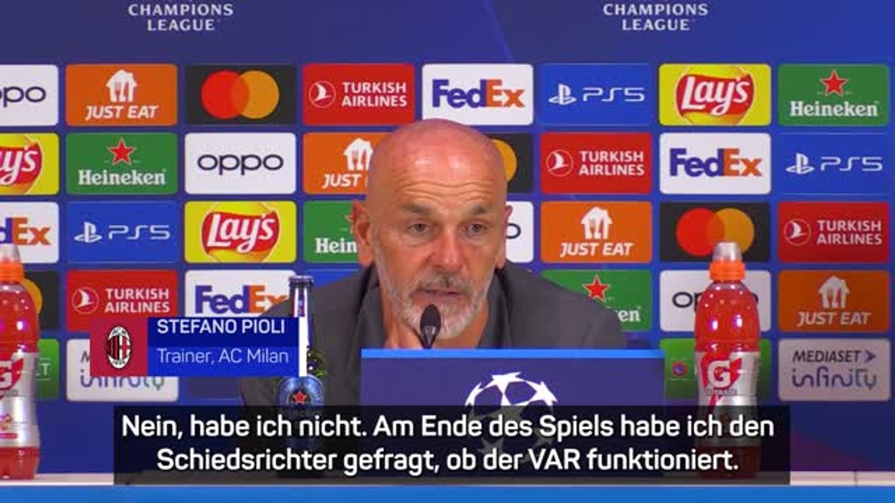 Pioli über Siebert: "Nicht seinen besten Abend"