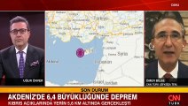 Akdeniz'de Kıbrıs açıklarında 6.4 büyüklüğünde deprem