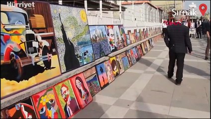 Silopili öğrenciler, ünlü ressamların eserlerini çizip, sergiledi