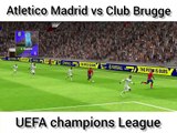 Atletico Madrid vs Club Brugge UEFA champions League.