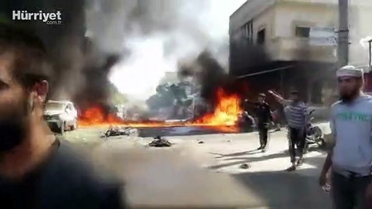Suriye'nin Cerablus ilçesinde düzenlenen terör saldırılarında ölü ve yaralılar var