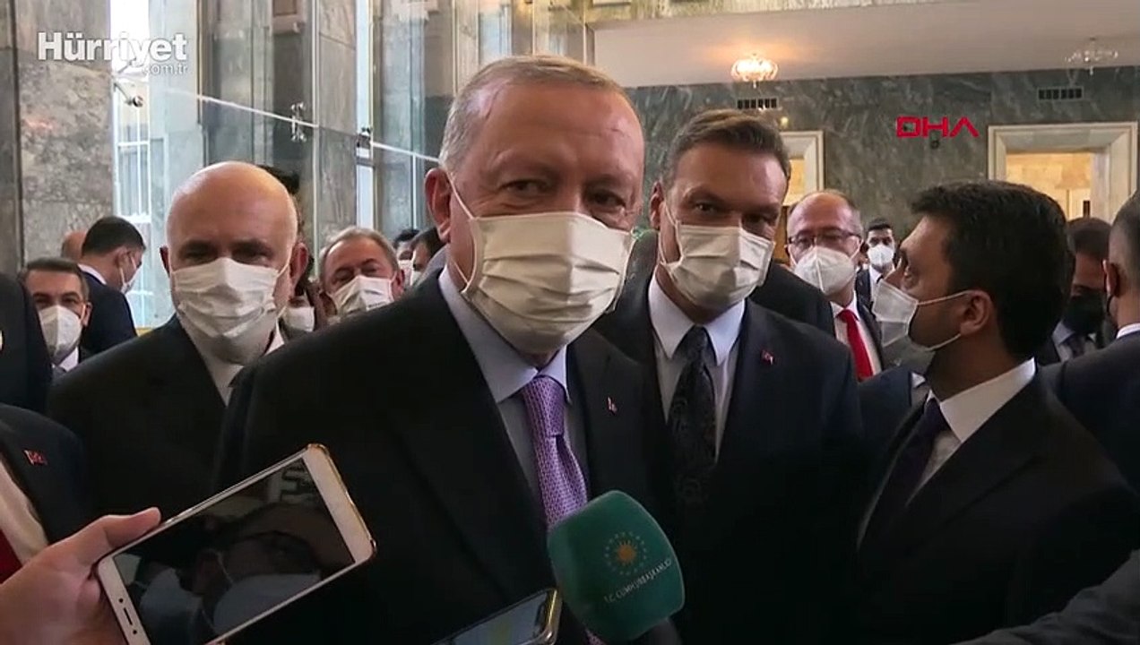 Cumhurbaşkanı Erdoğan, grup toplantısı sonrasında soruları yanıtladı